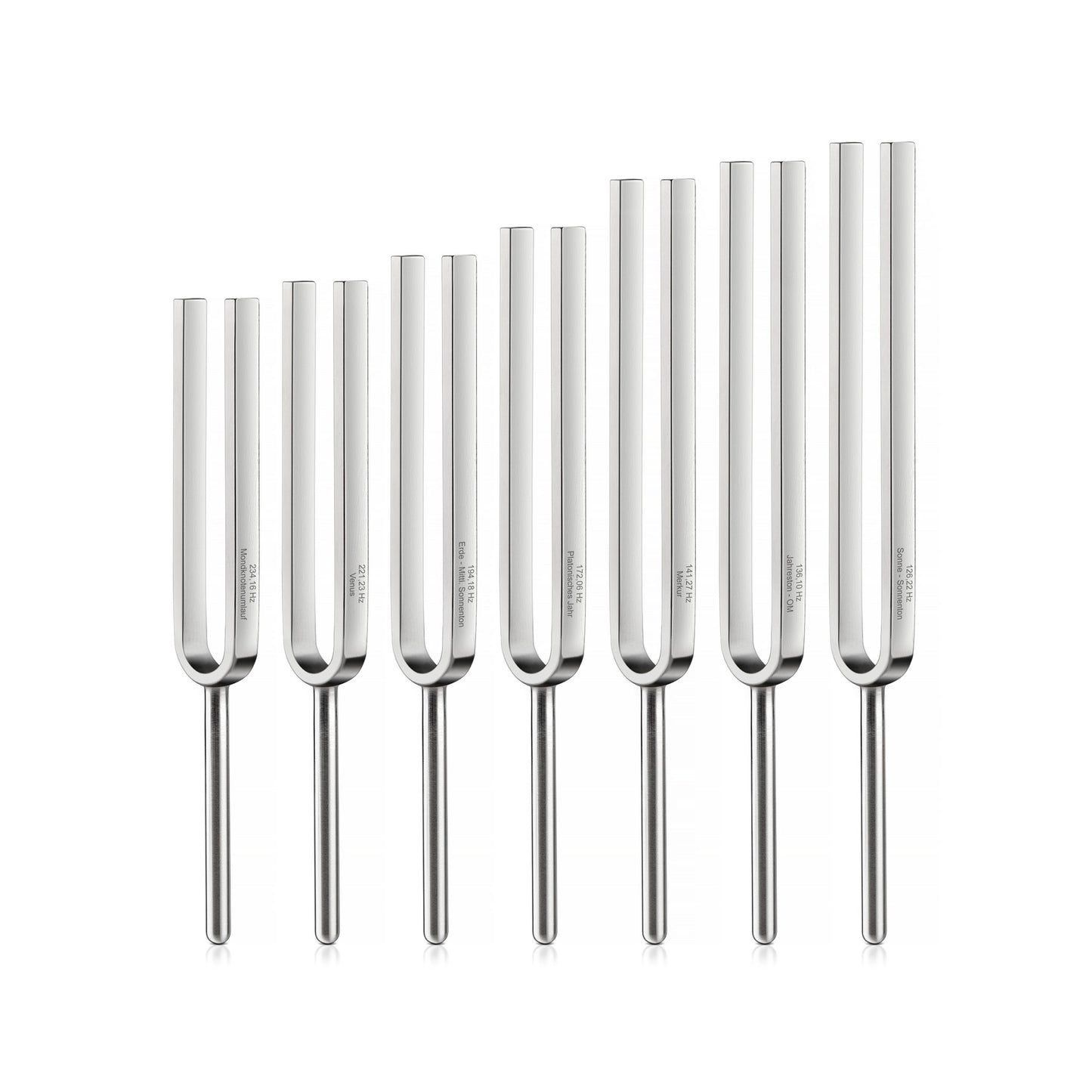 Barthelmes Tuning Fork Chakra Set Wellness with 7 forks